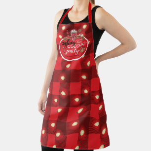 Personalised Cookies and Cocoa Christmas Party Apron