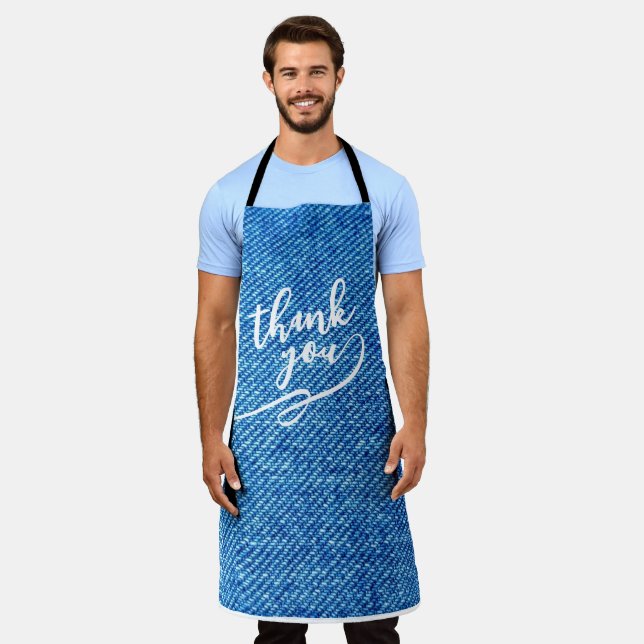 Personalised Cooking Apron Gift for Kitchen, Chef  (Worn)
