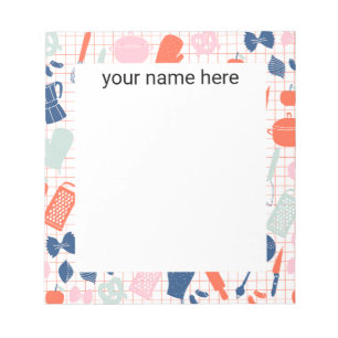 Personalised Cooking Lover Notepad