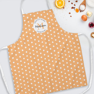 Personalised Cooking Vintage Peach Apron