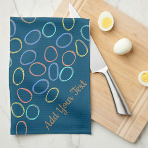 Personalised - Cool Abstract Pattern Cute Kitchen Tea Towel