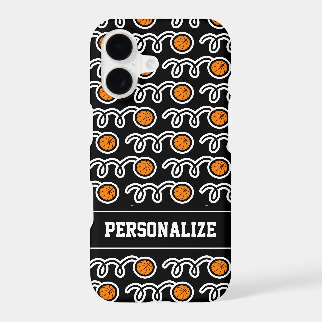 Personalised cool basketball sports pattern design (Back)