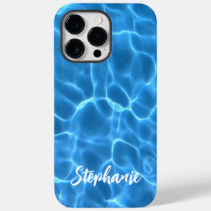 Personalised Cool Blue Swimming Pool Photo Case-Mate iPhone 14 Pro Max Case