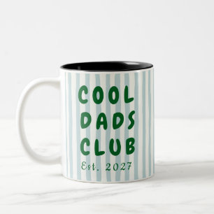 Personalised Cool Dads Club Custom Name Two-Tone Coffee Mug