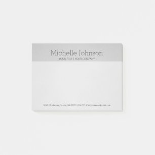 Personalised Cool Grey Grainy Texture Post-it Notes