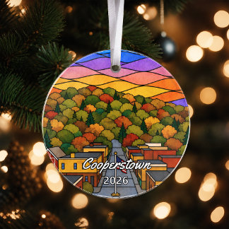 Personalised Cooperstown Acrylic Ornament, Custom  Ornament