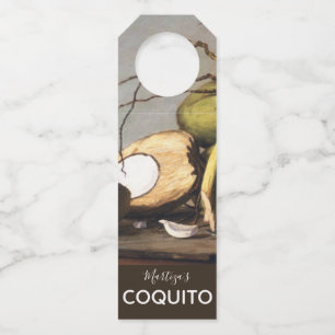 Personalised Coquito Coconut Classic Bottle Tag
