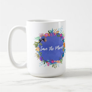 Personalised Coral Fish Save The Planet  Coffee Mug
