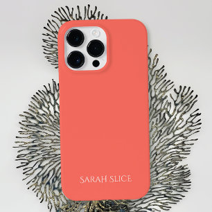 Personalised Coral Phone XR Case
