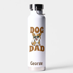 Personalised Corgi Dog Dad  Water Bottle