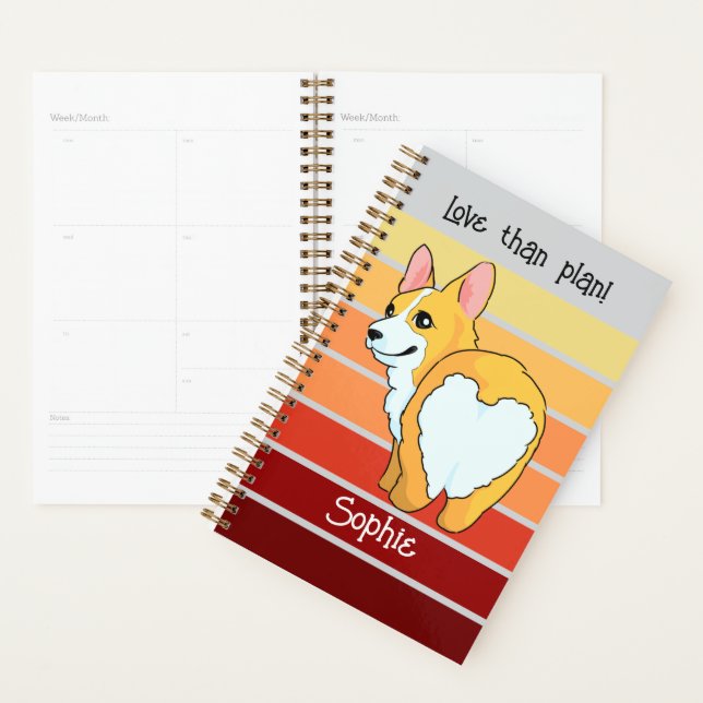 Personalised Corgi Journal -Planner Planner (Display)