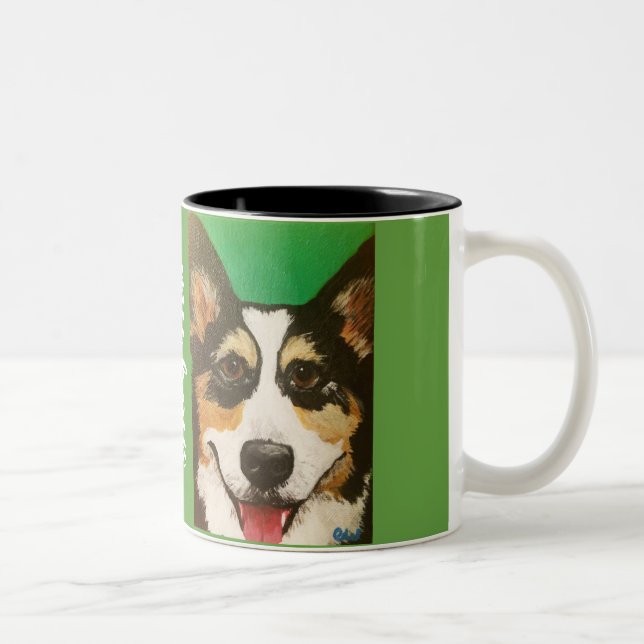 Personalised Corgi Mug (Right)