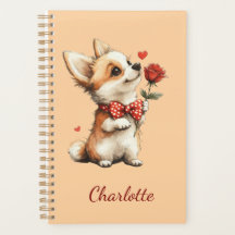 Personalised Corgi Planner with Custom Name