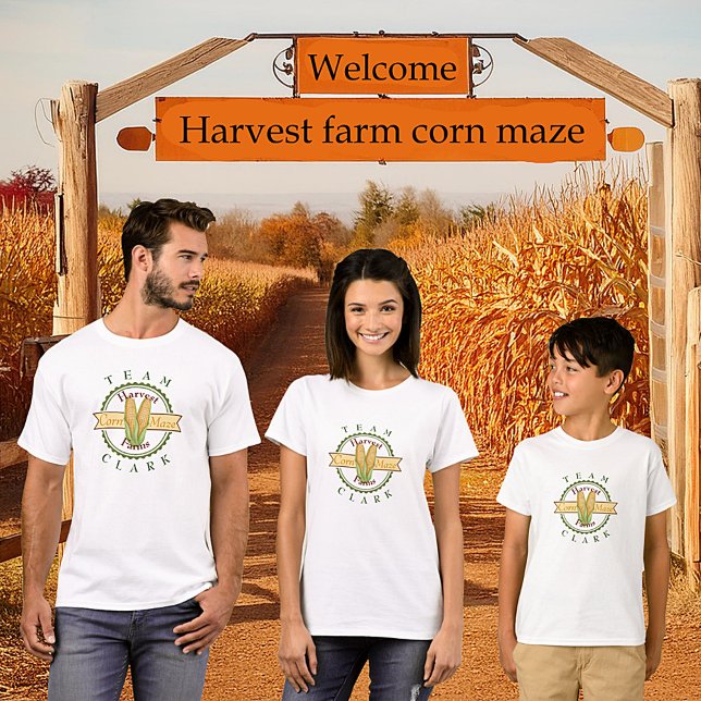 Personalised Corn maze family team T-Shirt (Creator Uploaded)