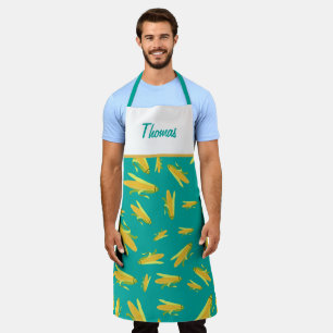 Personalised Corn On The Cob Pattern Apron