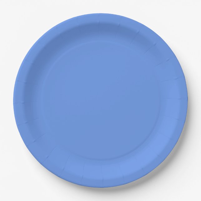 Personalised Cornflower 9" Round Paper Plate (Front)