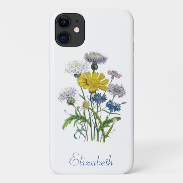 Personalised Cornflowers Case-Mate iPhone Case (Back)