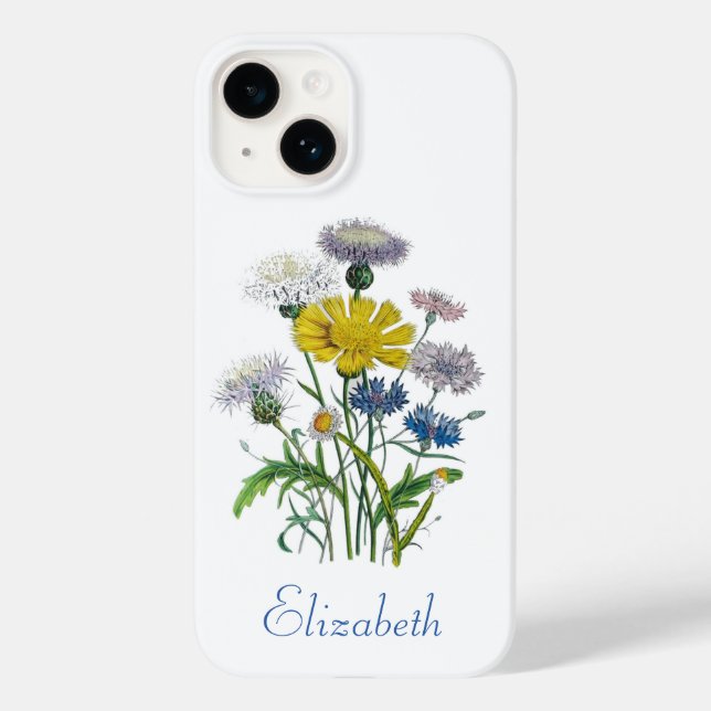 Personalised Cornflowers Case-Mate iPhone Case (Back)