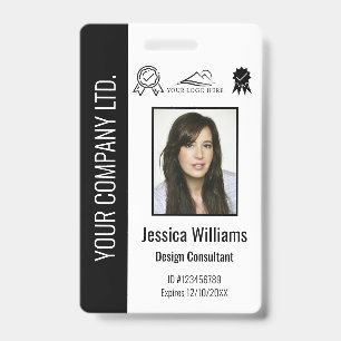 Personalised Corporate Certified Employee Black ID Badge