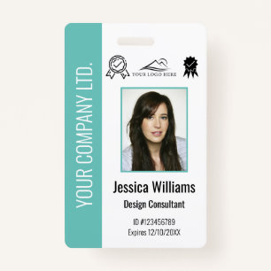 Personalised Corporate Certified Employee Teal ID ID Badge