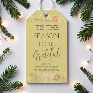 Personalised Corporate Christmas Thank You Gift Tags