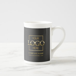 Personalised Corporate Company Logo Employee Gift Bone China Mug