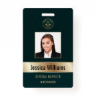 Personalised Corporate Employee Gold Green ID