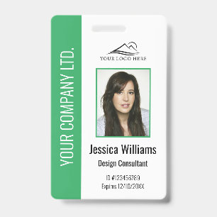 Personalised Corporate Employee Green ID Badge