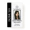 Personalised Corporate Employee ID Badge Black