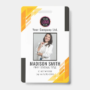 Personalised Corporate Employee ID Badge Blue