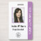 Personalised Corporate Employee ID Badge Purple