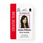 Personalised Corporate Employee ID Badge Red