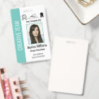 Personalised Corporate Employee ID Badge Teal