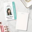 Personalised Corporate Employee ID Badge Teal