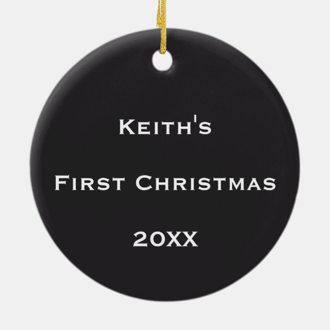 Personalised Cosmic Bubble Flow Ceramic Ornament (Back)