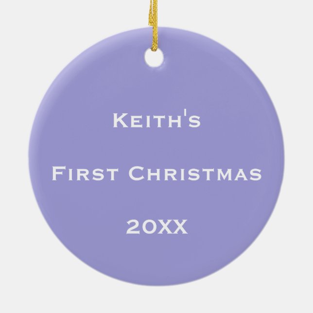Personalised Cosmic Bubble Flow Ceramic Ornament (Back)