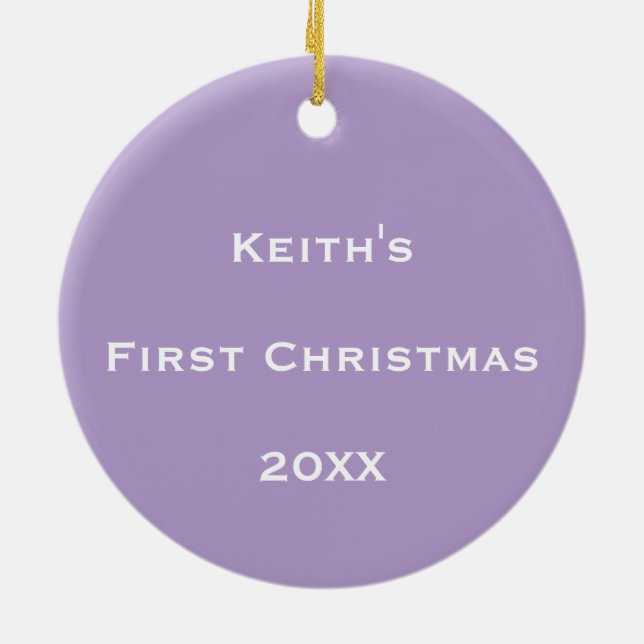 Personalised Cosmic Bubble Flow Ceramic Ornament (Back)