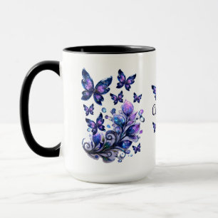 Personalised Cosmic Butterflies Mug