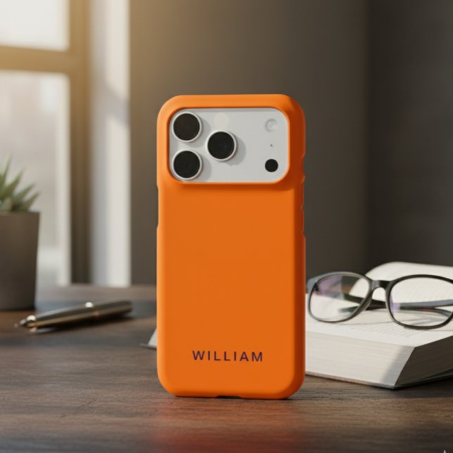 Personalised Cosmic Orange iPhone Case with Custom (Creator Uploaded)