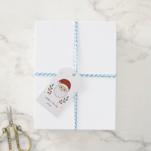 Personalised Cosy Santa Christmas Gift Tags
