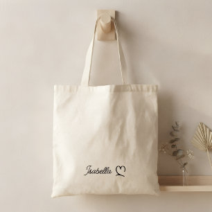 Personalised Cotton Bag with Name – Minimalist