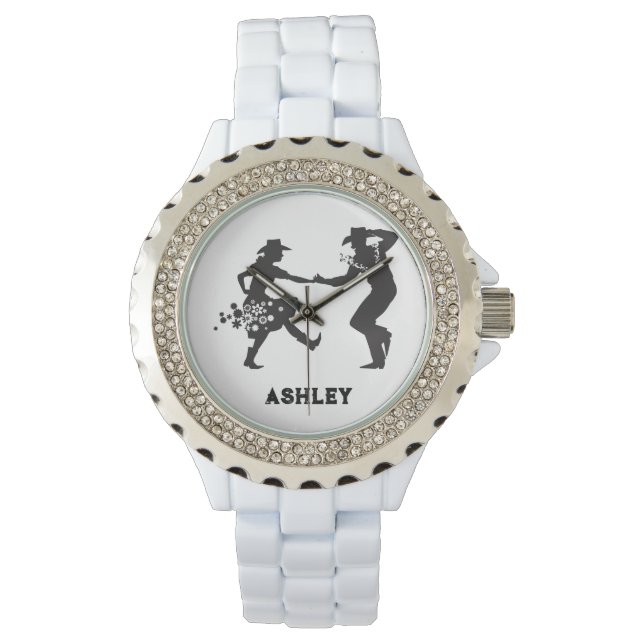 Personalised country and western dancing  watch (Front)