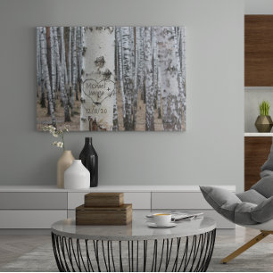 Personalised Country Rustic Carved Names in Heart Fleece Blanket