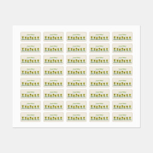 Personalised Country Sunflowers Labels n Tags