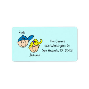 Personalised Couple Address Labels