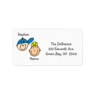 Personalised Couple Address Labels