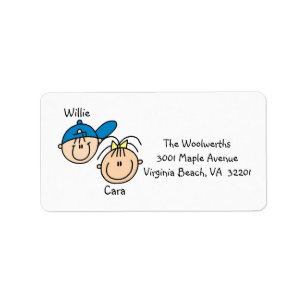 Personalised Couple Address Labels