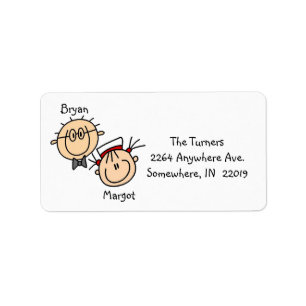 Personalised Couple Address Labels