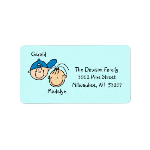Personalised Couple Address Labels