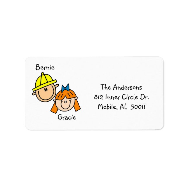 Personalised Couple Address Labels (Front)